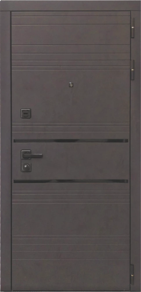 Входная дверь ДвериПРО Л-43 ПВХ 10мм Астрод веллуто бьянко DPRO228222 внешняя сторона